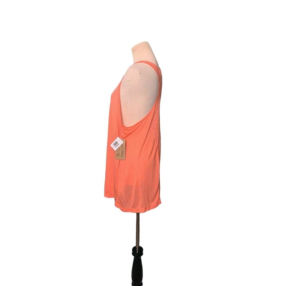 Thread 4 Thoughts Orange Racer Back Top Size Large - Picture 6 of 9